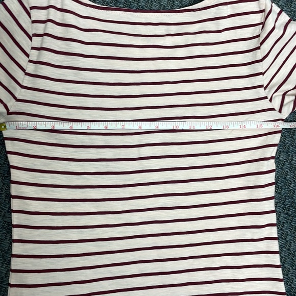 J.Crew Artist long sleeved striped tshirt in light & dark pink ladies M - Picture 6 of 10